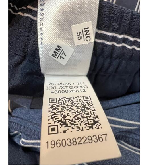Tommy Hilfiger navy stripe wide leg pant sz XXL - Picture 10 of 11